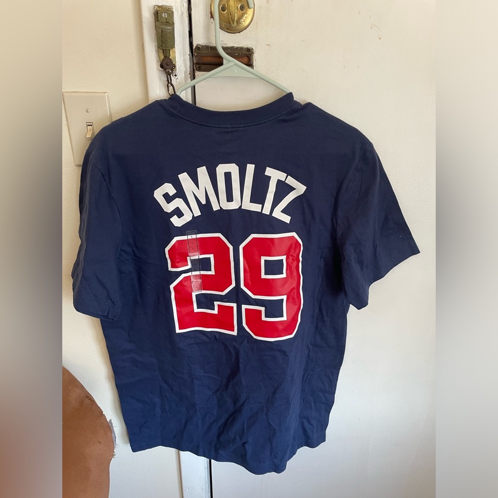 John Smoltz Atlanta Braves Nike men’s MLB Tee L